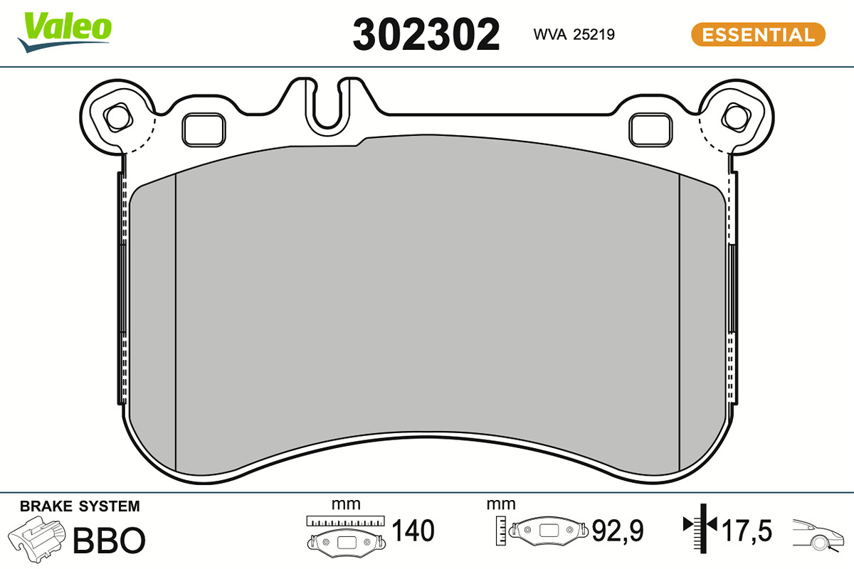 BRAKE PADS FIRST MER CL 02.11 02.14